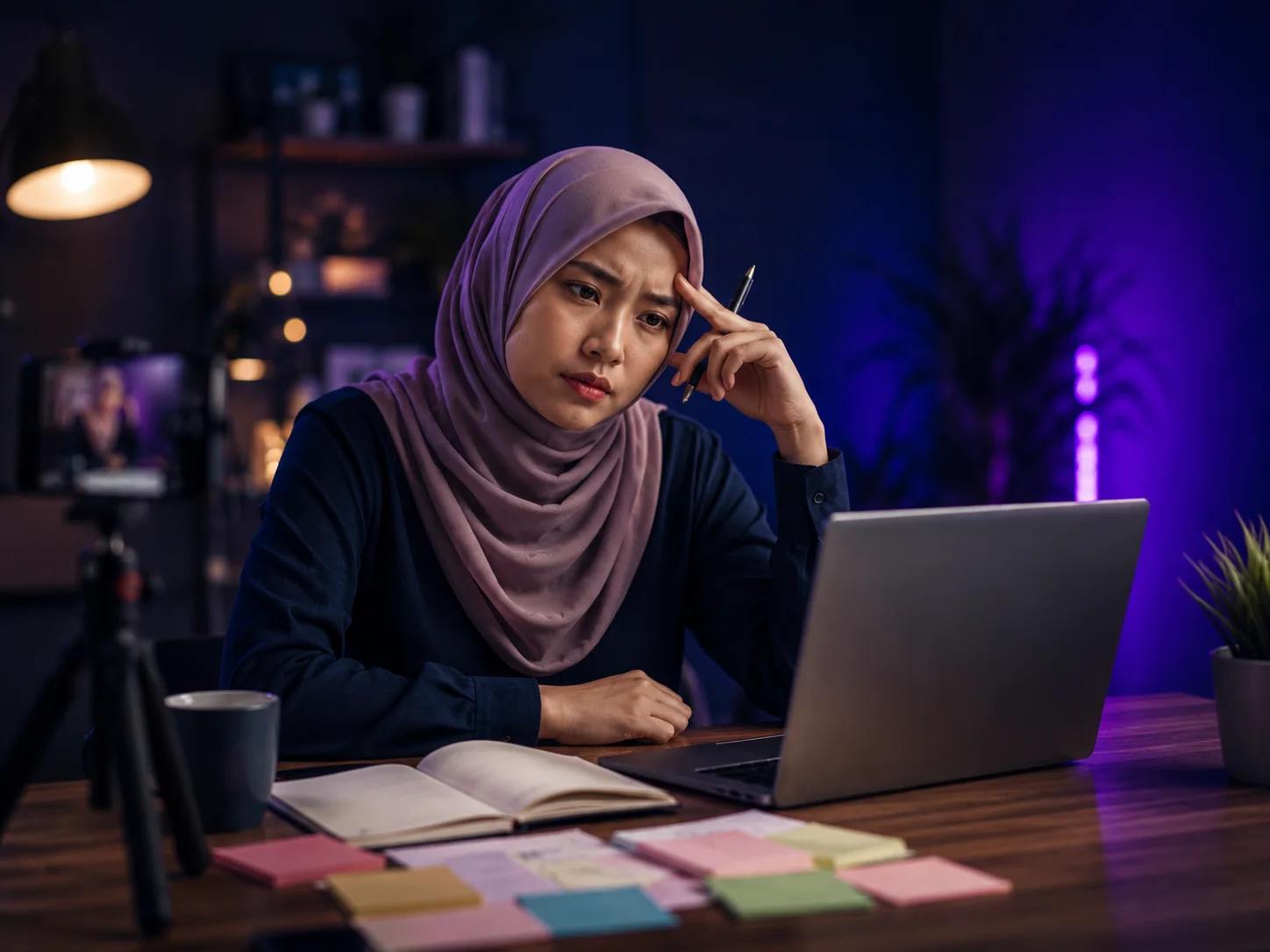 Content creator kecil yang perlukan template design kemas